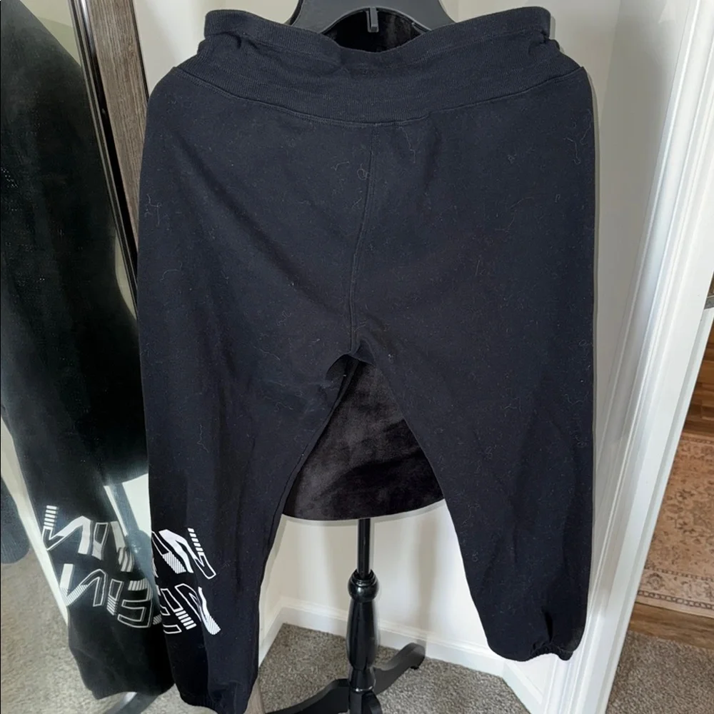 Calvin Klein Black Joggers with Tapered Elastic Ankle - Picture 3 of 3